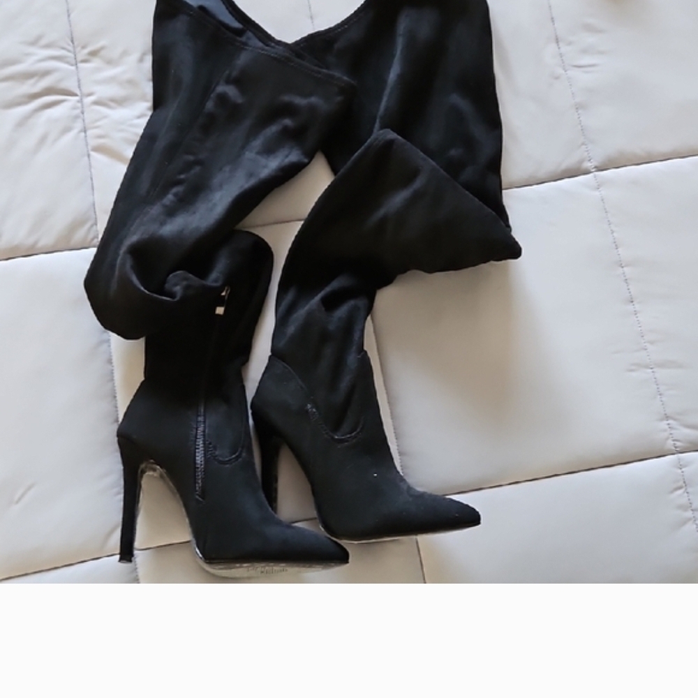 Black Suede Women's Boots